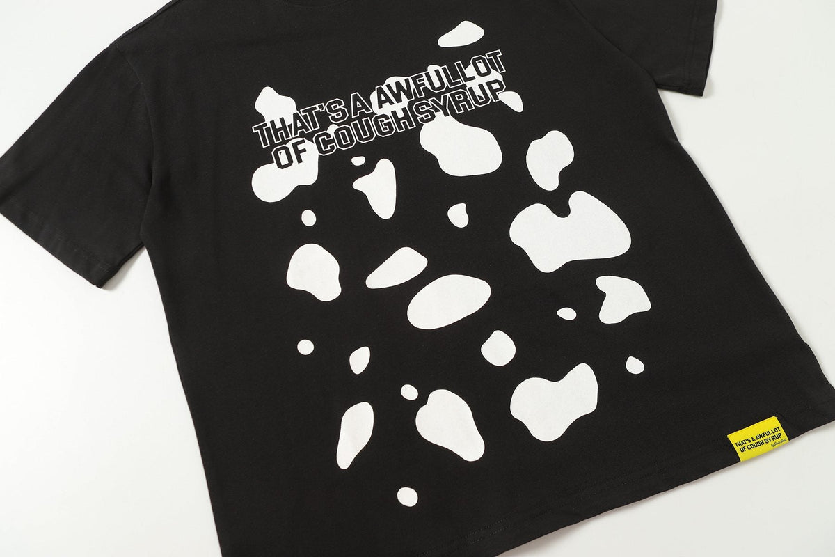 THAT'S A AWFUL LOT OF COUGH SYRUP Front & Back Graphic T-Shirt — detail