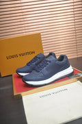 Louis Vuitton Navy Blue Low-Top Sneakers — hero