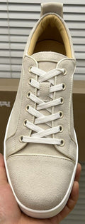 Christian Louboutin Light Beige Low-Top Sneakers — front