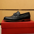 微商相册测试鞋子-Salvatore Ferragamo Black Metal Ornament Loafers — hero