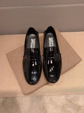 Ferragamo Black Patent Leather Loafers — hero