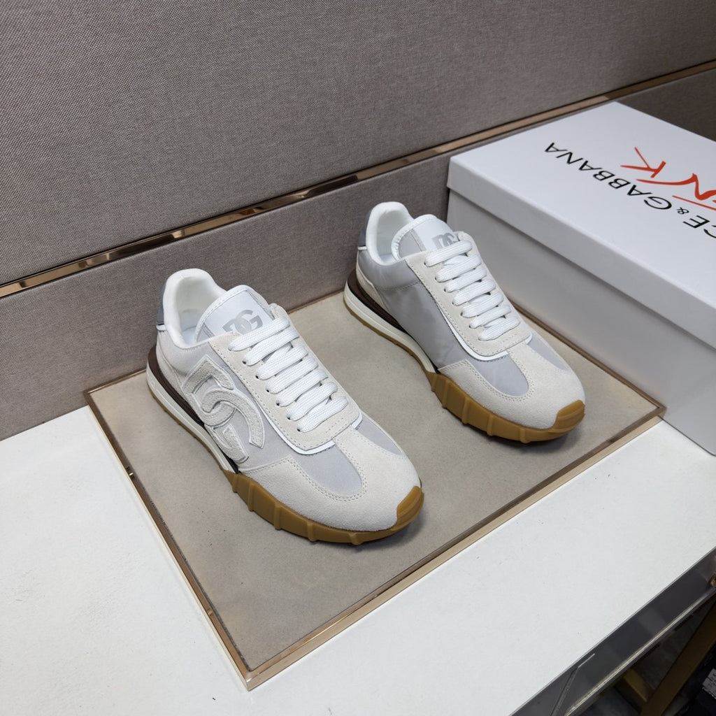 Dolce & Gabbana White Gum Sole Sneakers — hero