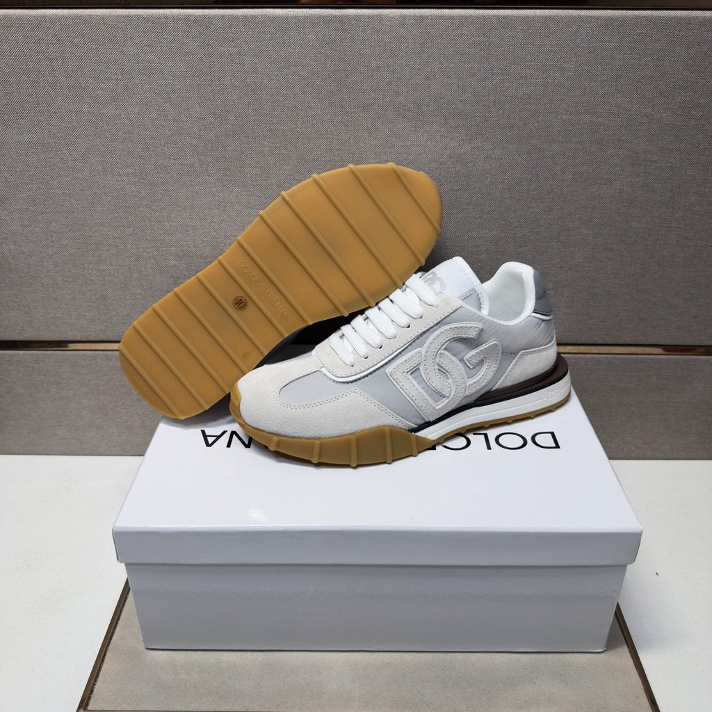 Dolce & Gabbana White Gum Sole Sneakers — detail