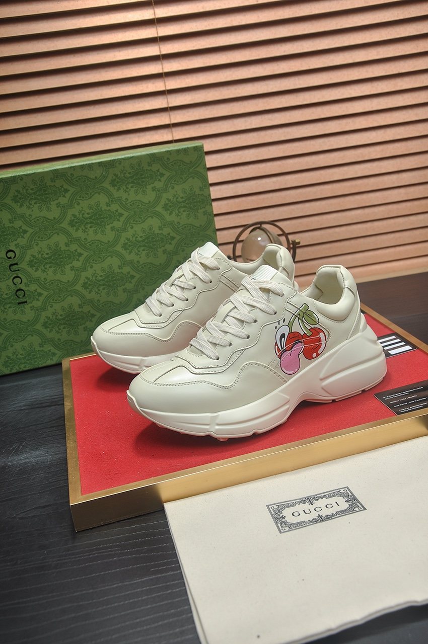 Gucci Heart & Cherry Chunky Sneakers — side