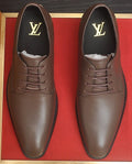 Louis Vuitton Brown Lace-Up Dress Shoes — hero