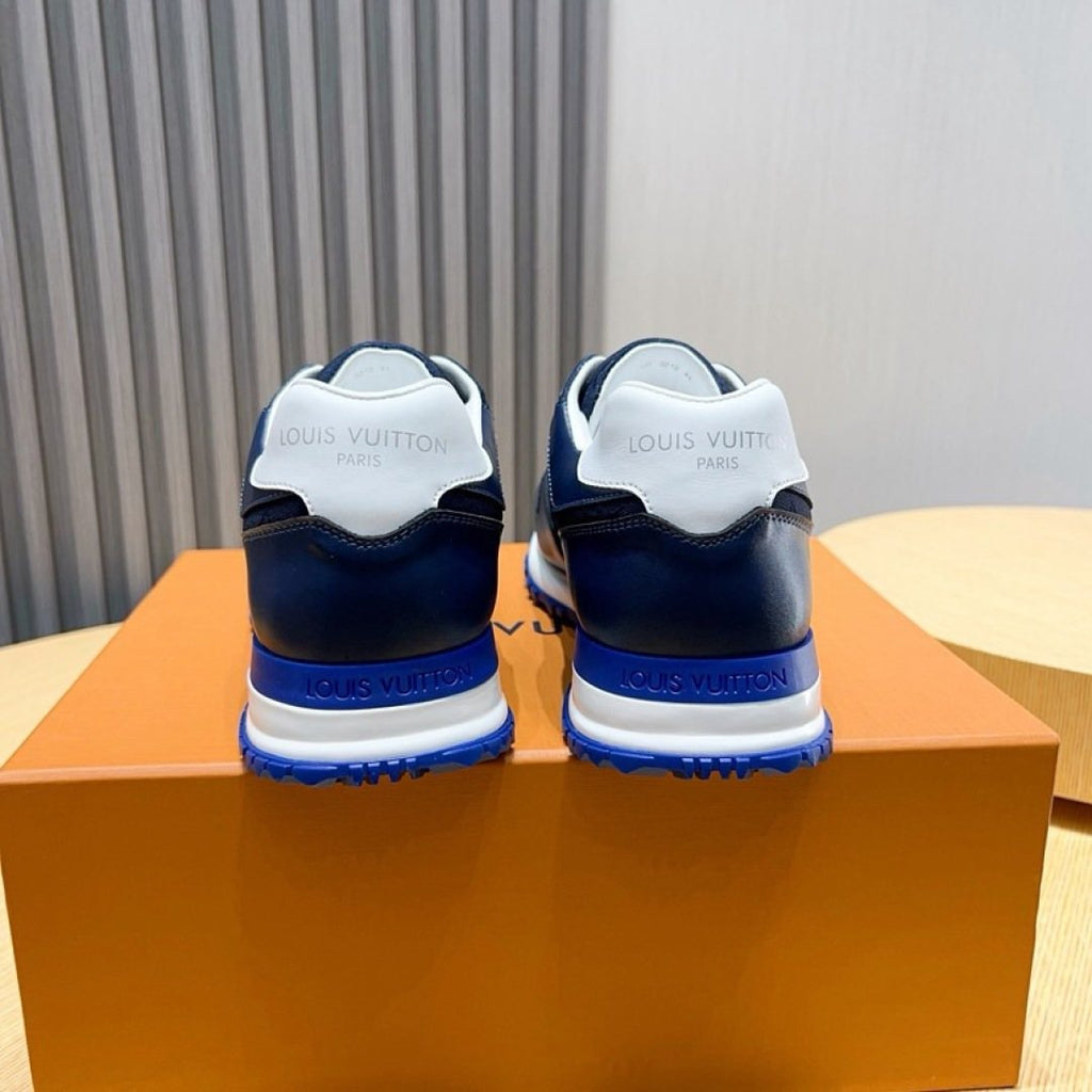 Louis Vuitton Navy Blue Low-Top Sneakers — back