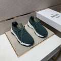 Berluti Dark Green Low-Top Sneakers — front