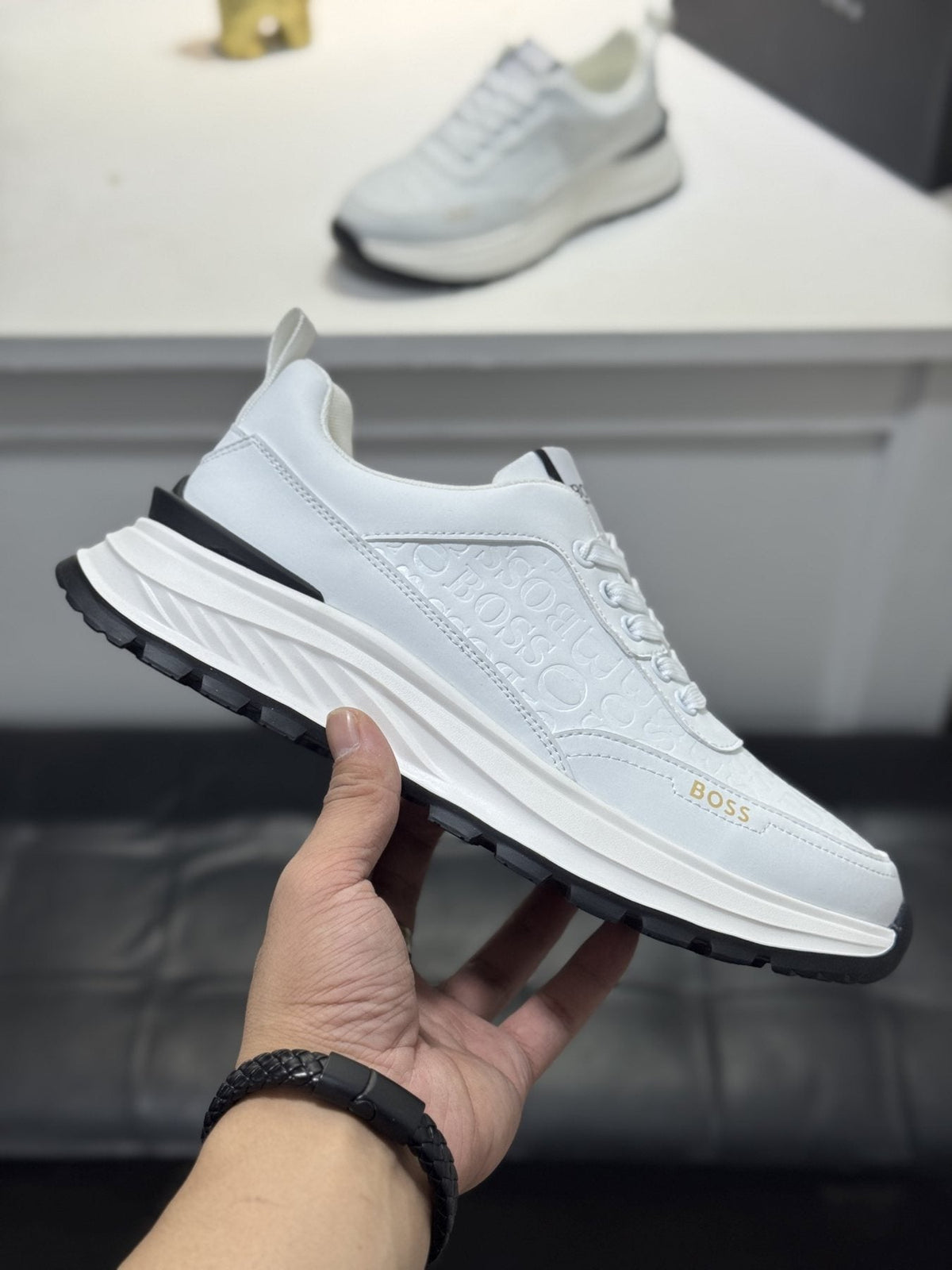 BOSS Low-Top Lace-Up Sneakers — side