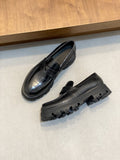 Alexander McQueen Croc-Embossed Lug-Sole Loafers — hero