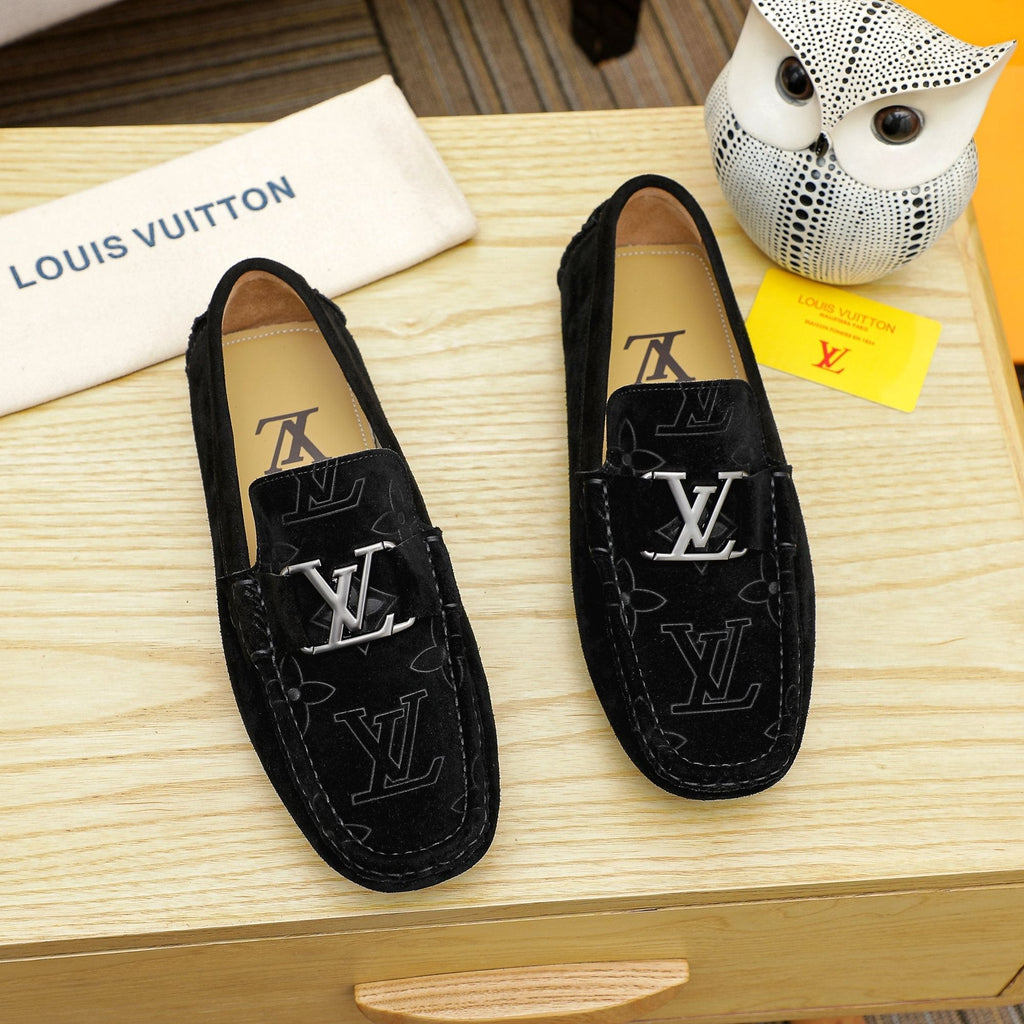 Louis Vuitton Embossed Driving Loafers — hero