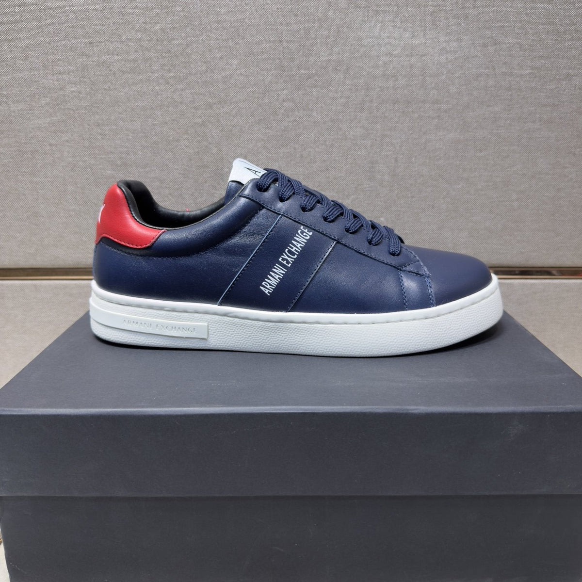 Armani Exchange Low-Top Lace-Up Sneakers — front
