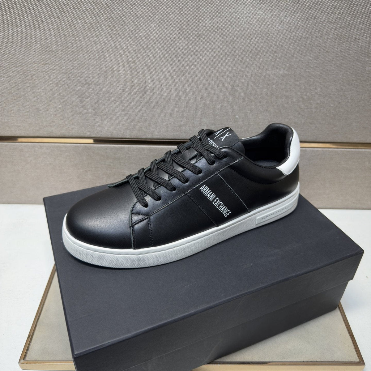 Armani Exchange Low-Top Logo Sneakers — front