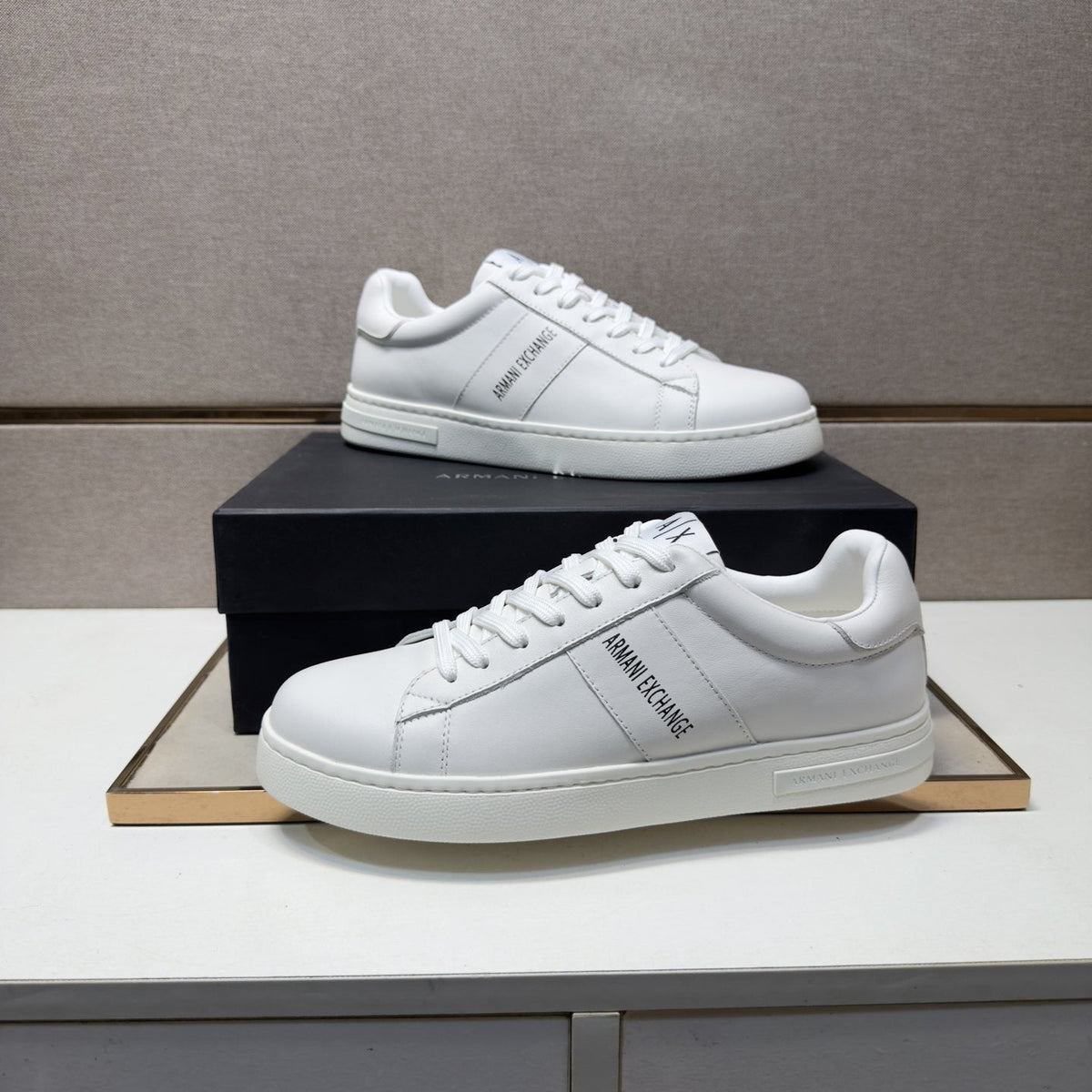 Armani Exchange Low-Top Lace-Up Sneakers — hero