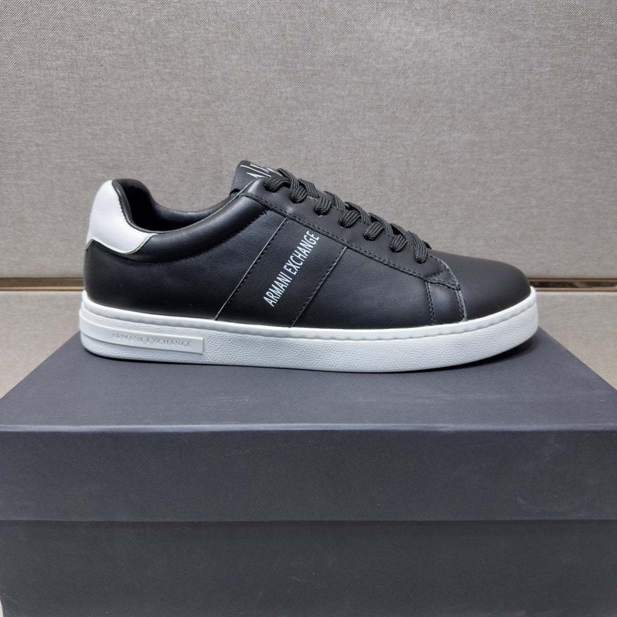 Armani Exchange Low-Top Lace-Up Sneakers — front