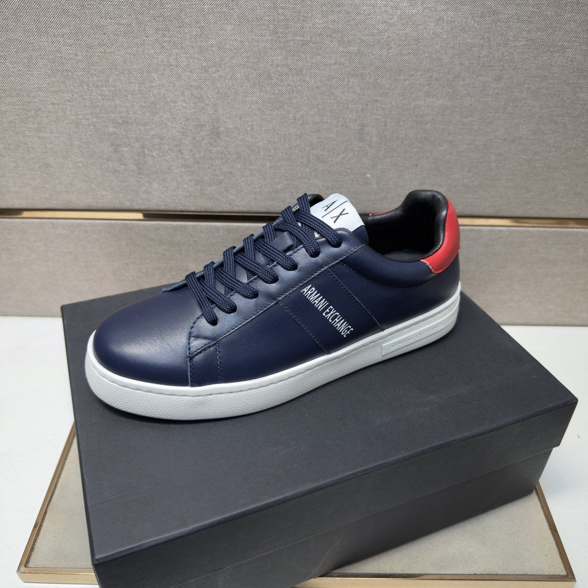 Armani Exchange Low-Top Lace-Up Sneakers — front