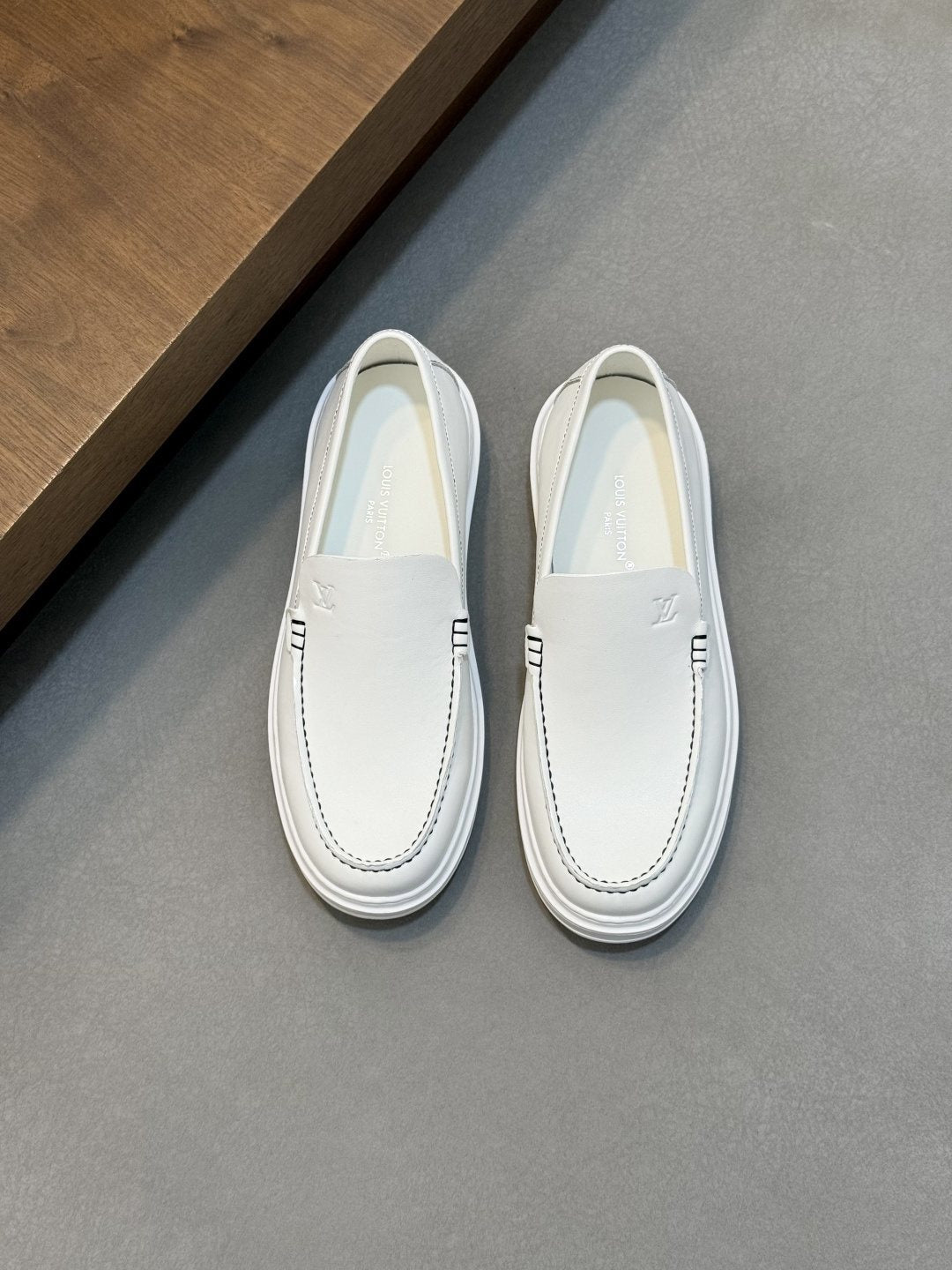 Louis Vuitton Contrast-Stitched Slip-On Sneakers — hero