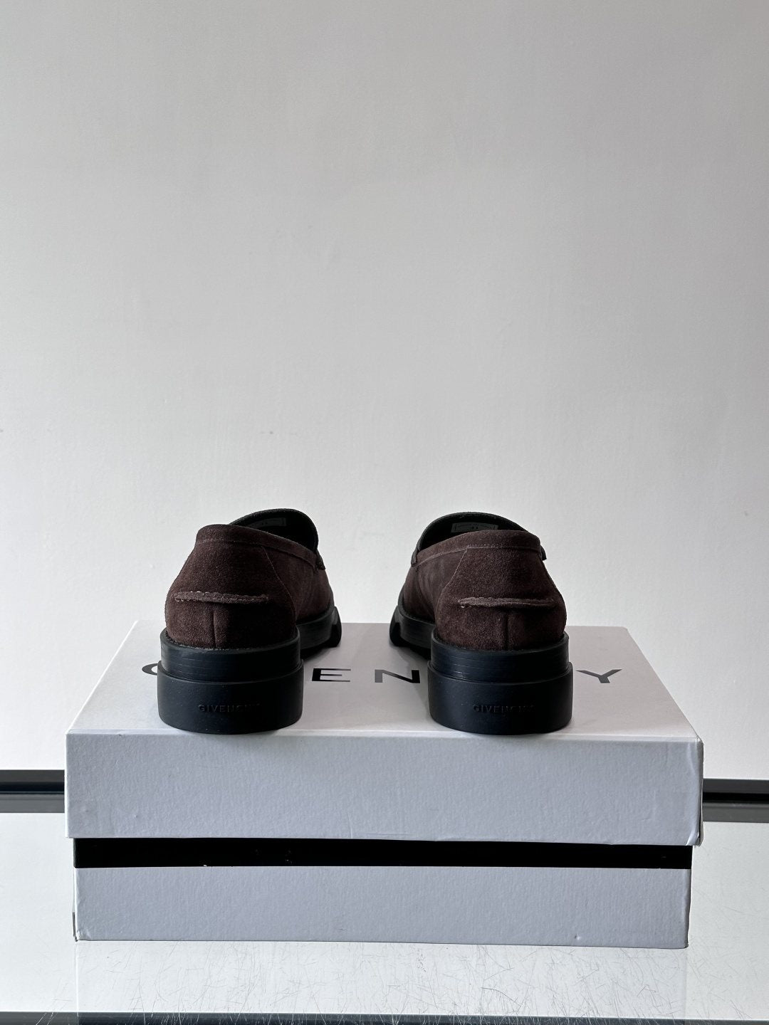 Givenchy Metal-Accent Lug Sole Loafers — back