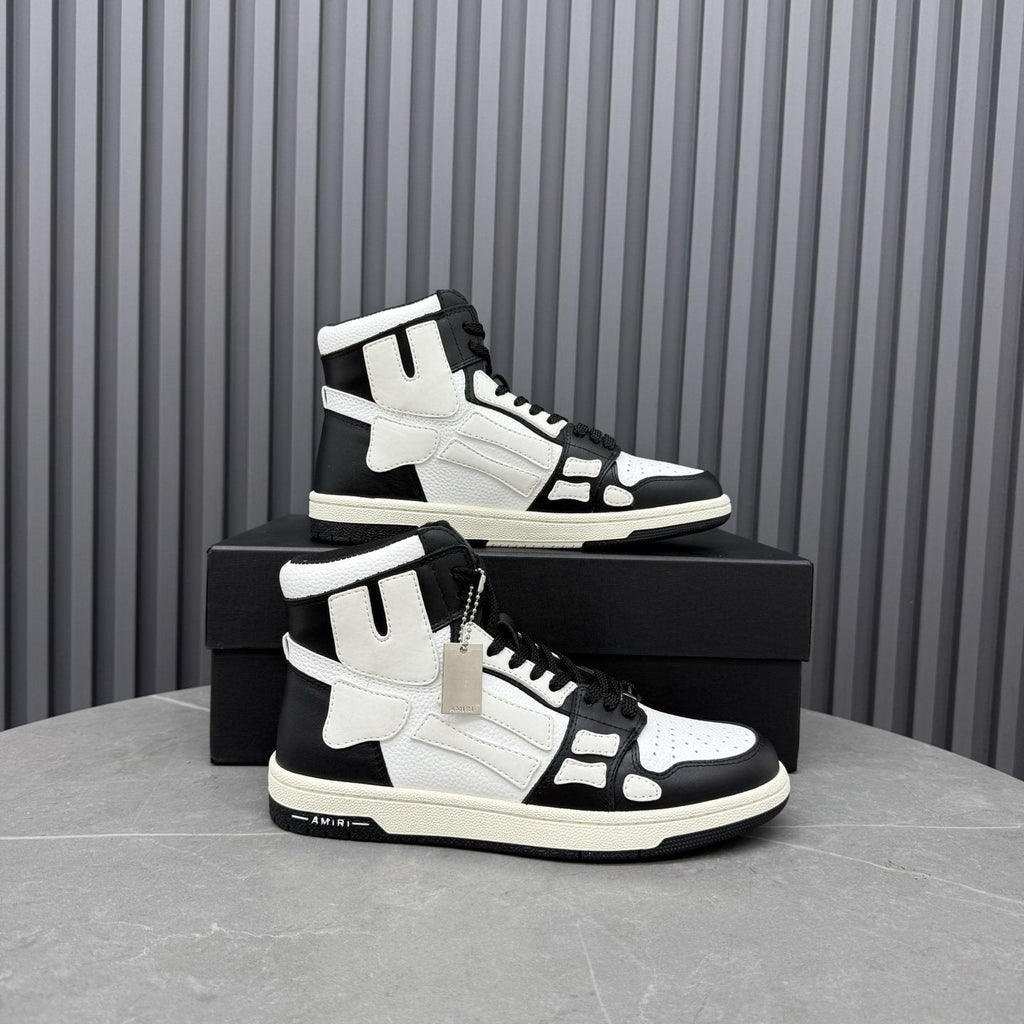AMIRI Two-Tone High-Top Sneakers — side