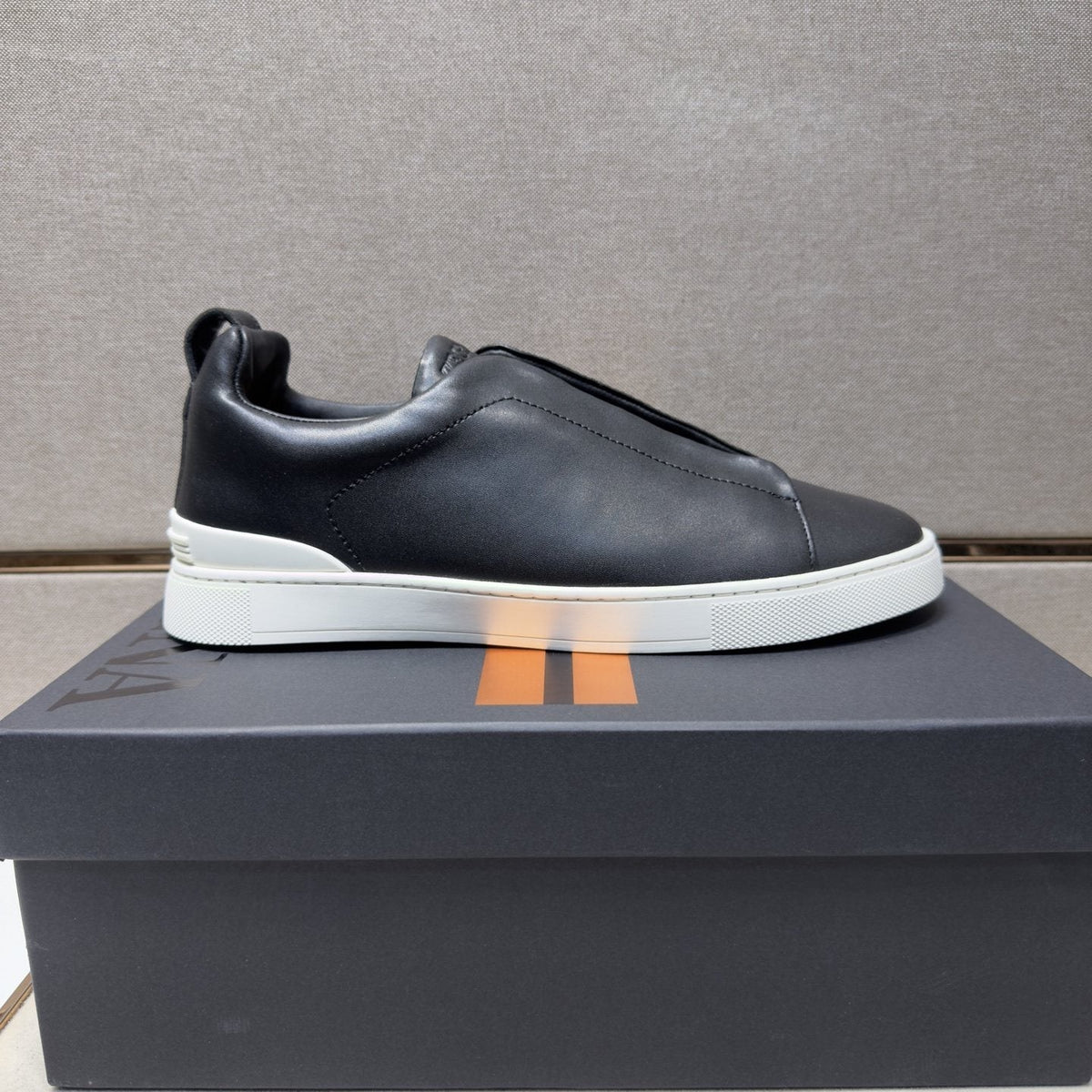 Zegna Low-Top Slip-On Sneakers — front