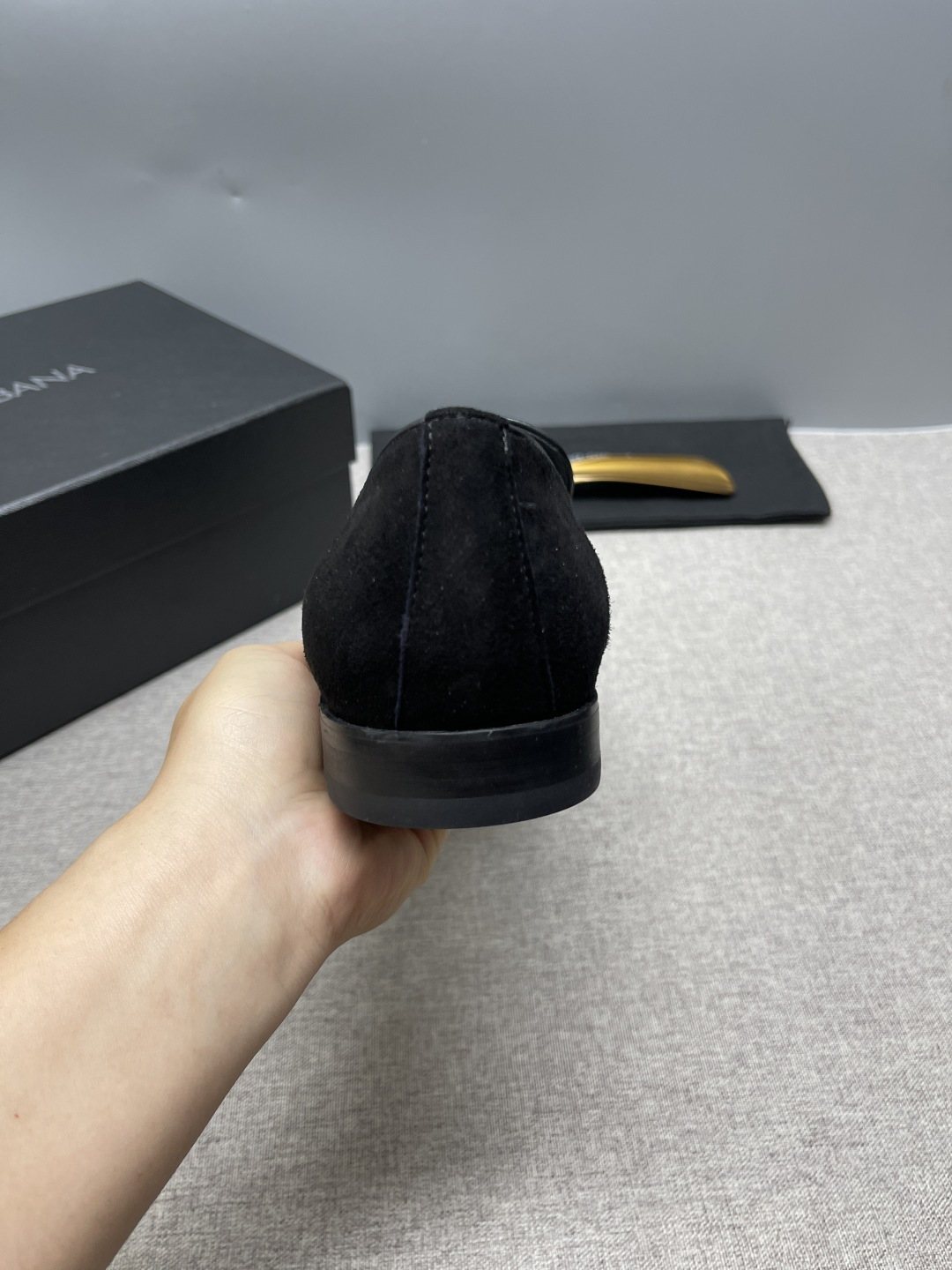 Dolce & Gabbana Crown Embroidered Loafers — back