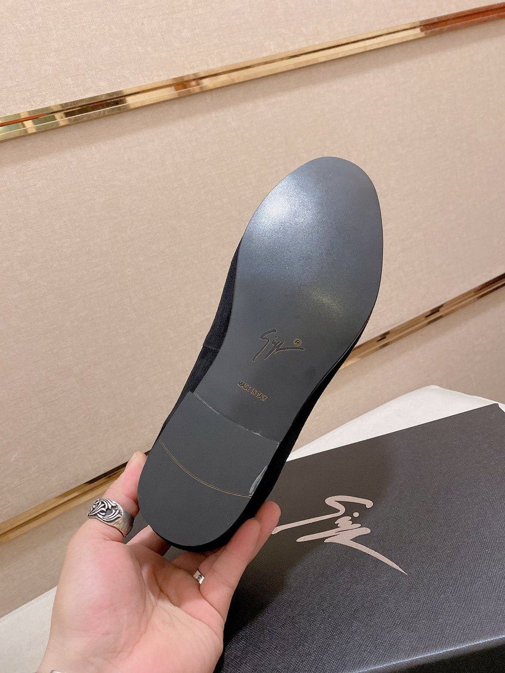 Giuseppe Zanotti Black Spider Loafers — detail