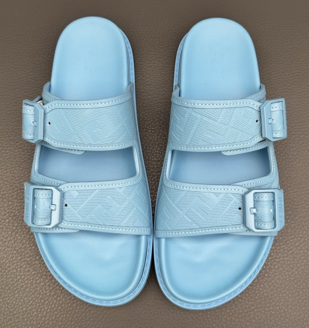 Fendi Two-Buckle Slide Sandals — hero