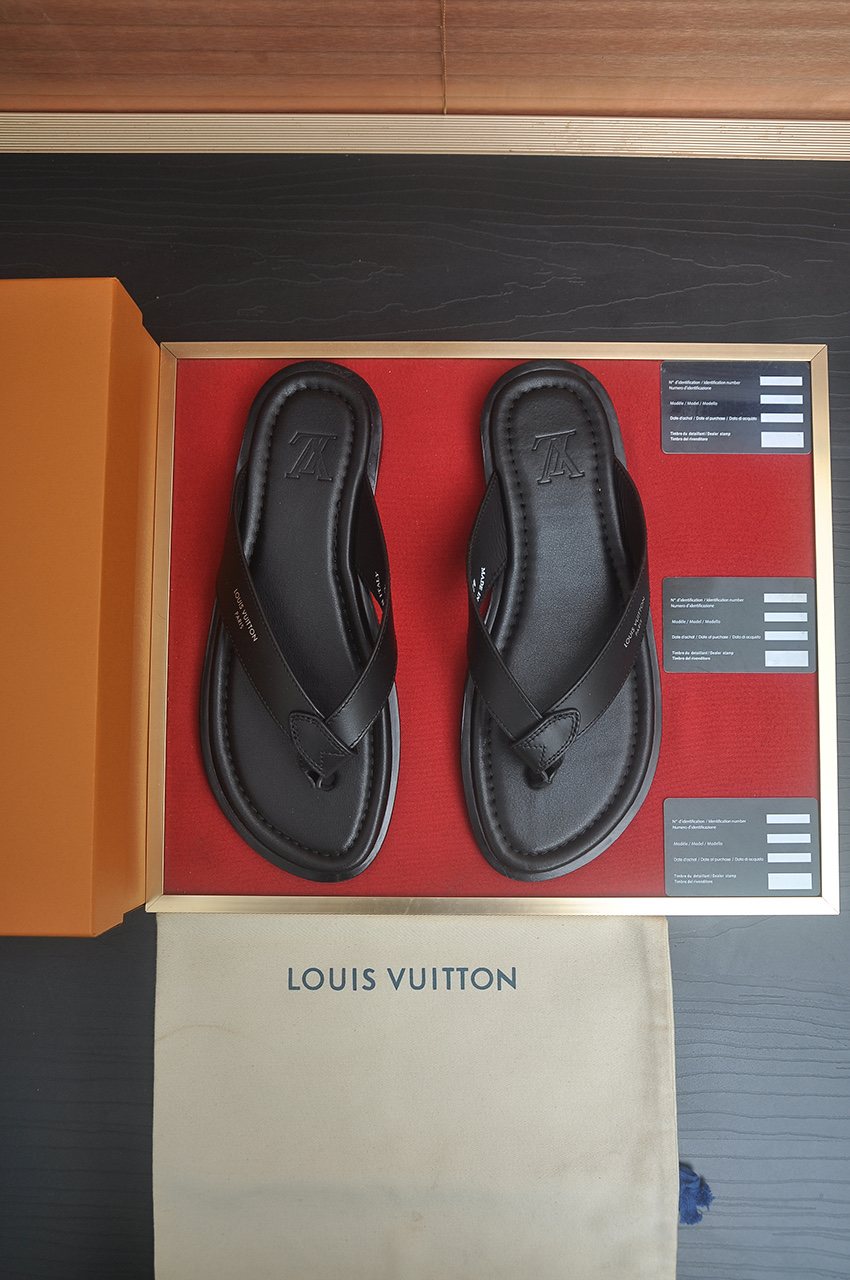 Louis Vuitton Men's Thong Sandals — front