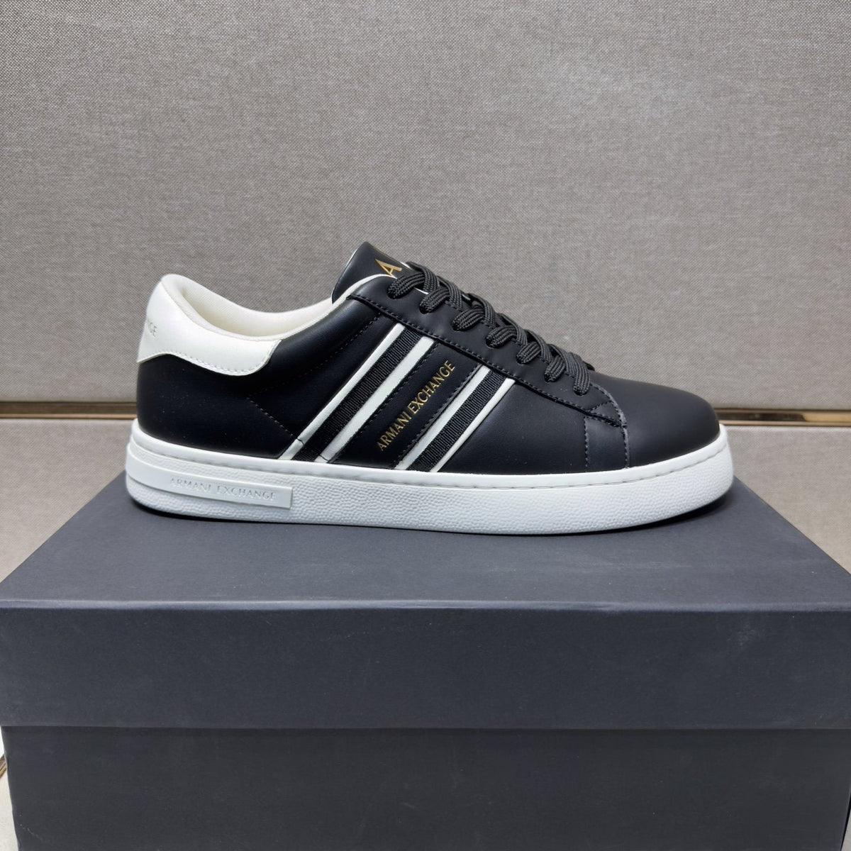 Armani Striped Low-Top Sneakers — hero