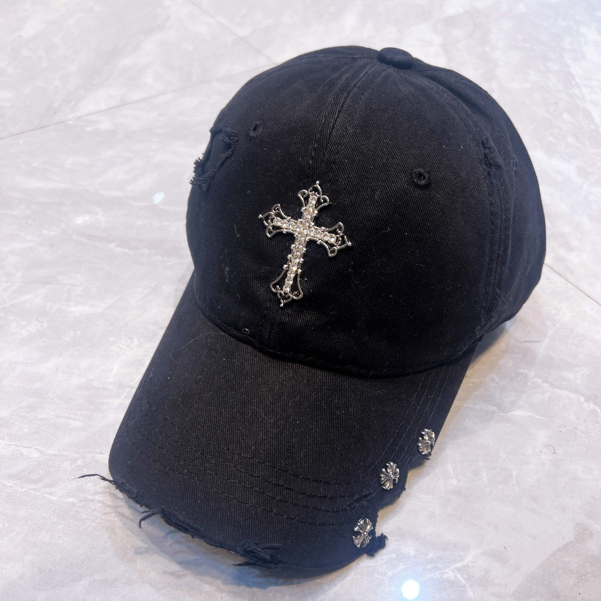 Chrome Hearts Baseball Cap - Beige / Black