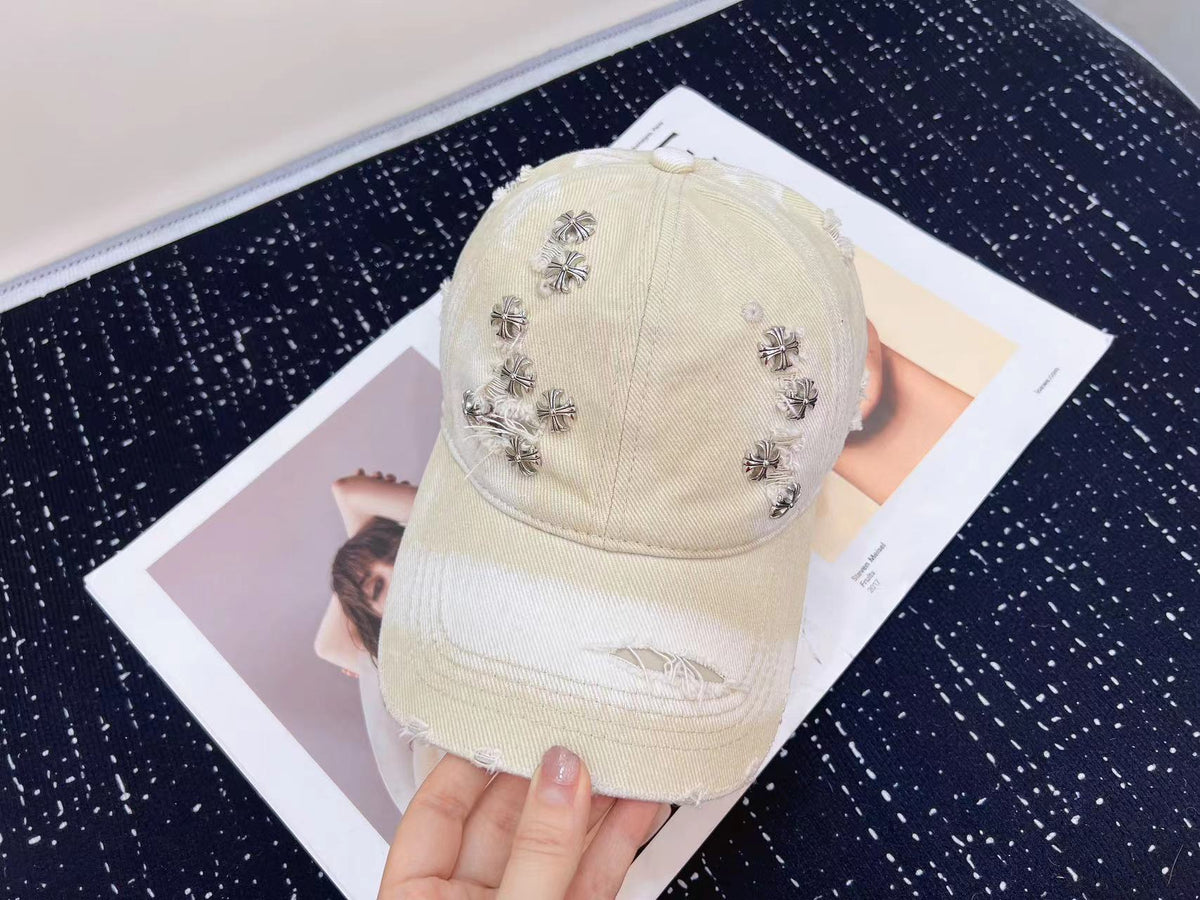 Chrome Hearts Baseball Cap - Black / White
