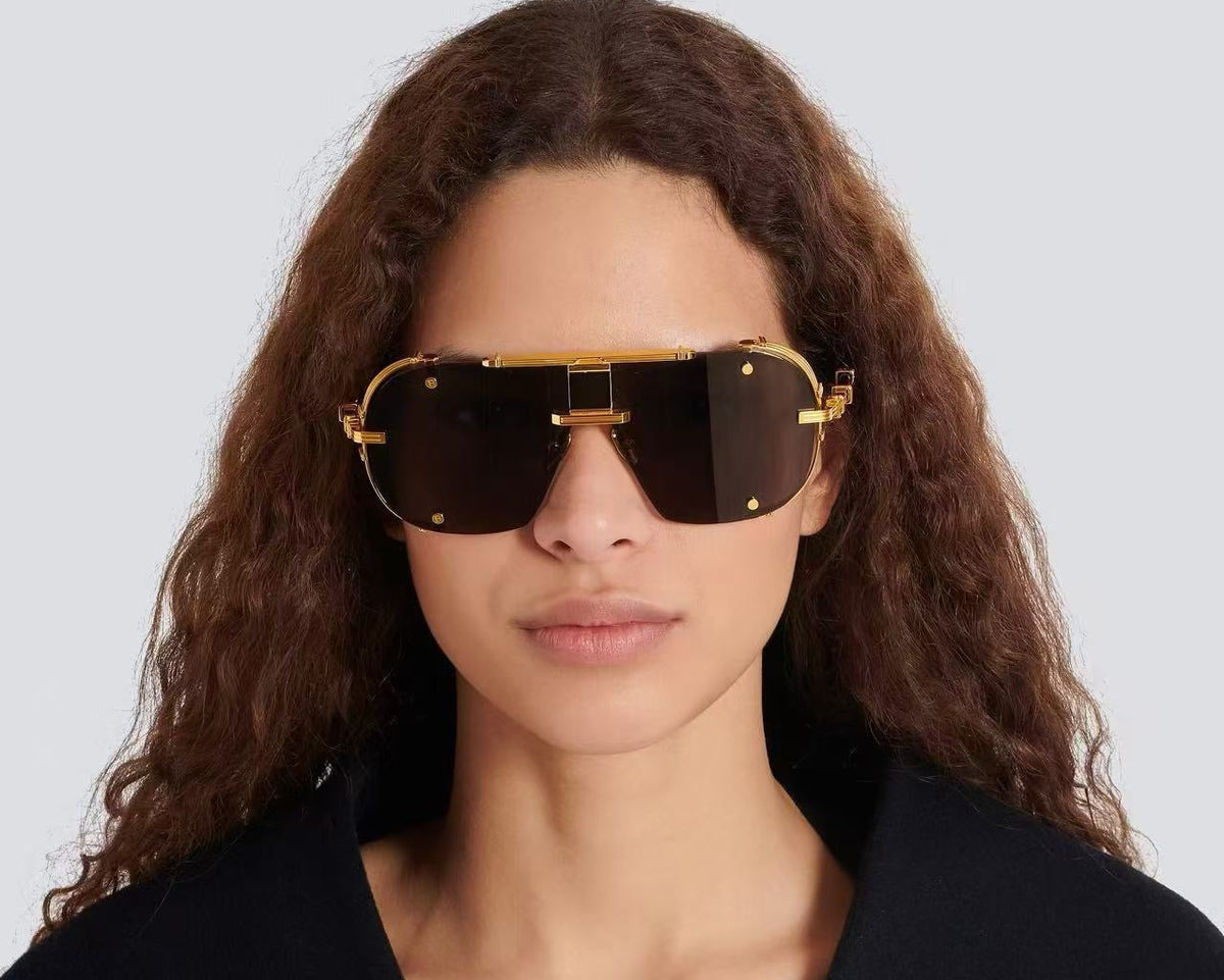 Balmain BPS-271-63//BLK-GLD Sunglasses
