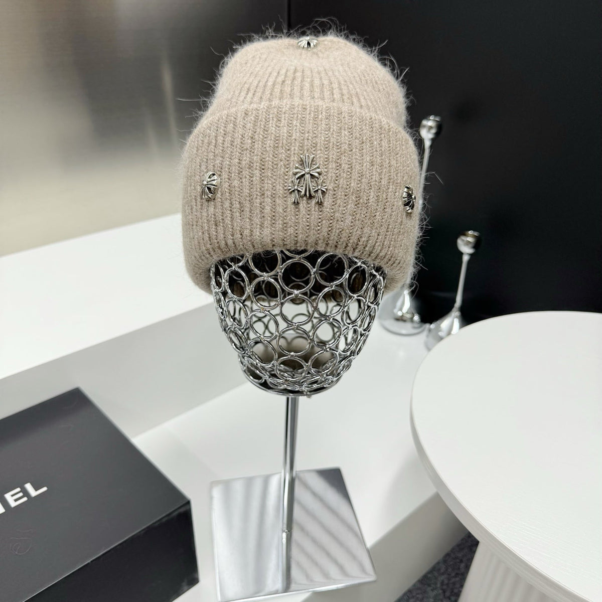Chrome Hearts Rabbit Fur Beanie